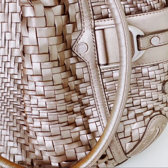 Cole Haan Genevieve Leather Saddle Tote Hand Bag - Picture 8 of 8